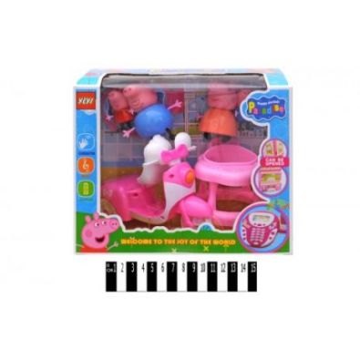Супергерої The Peppa Pig / Свинка Пеппа 711-YM з мотоциклом