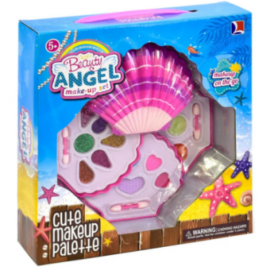 Набір косметики 10388-А "Мушля" триярусна. Тіні,блискітки у коробці