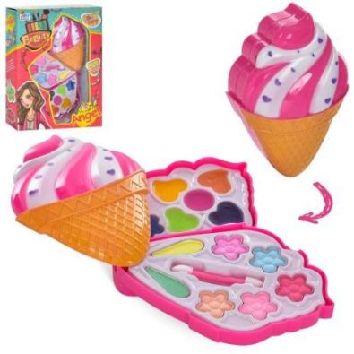 Косметика дитяча 686-19 "Морозиво" двоярусна, блиск, тіні у коробці