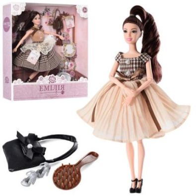 Лялька Барбі 4680 "Емілія" 30см шарнірна з аксесуарами у коробці