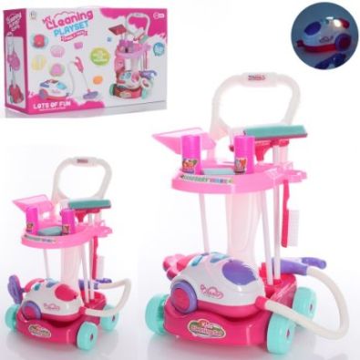 Набір для прибирання. Пилосос + Щітка зі звуком та світлом у коробці